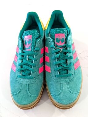 ADIDAS ORIGINALS Gazelle Bold W Platform Sneaker NWT 9 Women Court Green JH9668